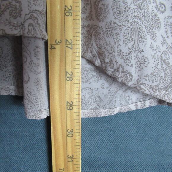 Vintage Maggie McNaughton Top Womens 18W Mauve Paisley Long Sleeve Blouse Retro - Picture 5 of 7